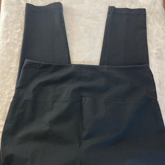 Zenergy Tummy Control Leggings Women's Size 12 Black Cropped High Waist Cotton - Picture 8 of 12